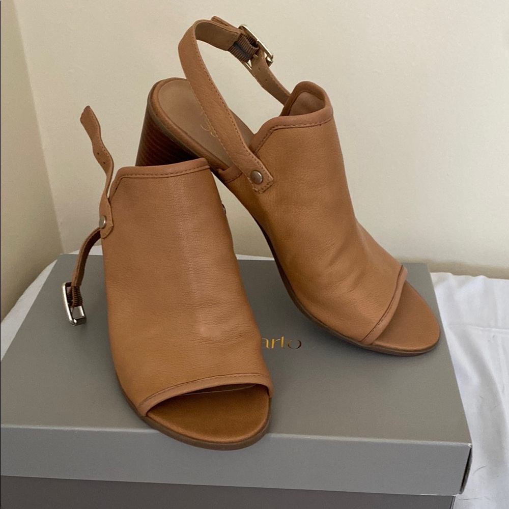 Franco Sarto Tan Leather Women's Shoes